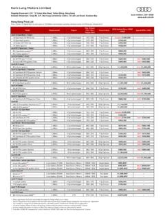 audi hong kong price list.